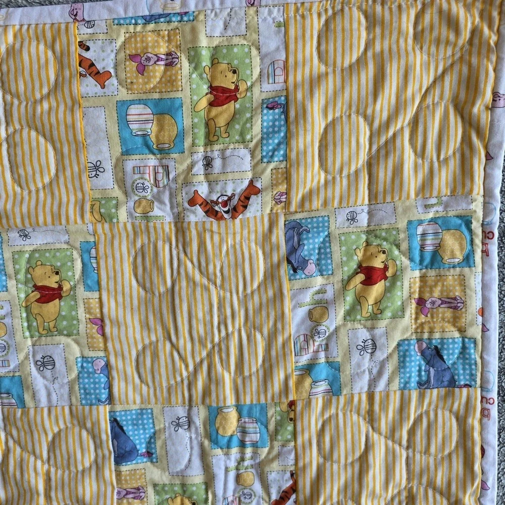 Handmade Winnie The Pooh Quilt 34x34